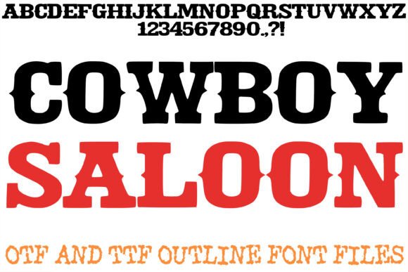Cowboy Saloon: A Typeface with Frontier Spirit