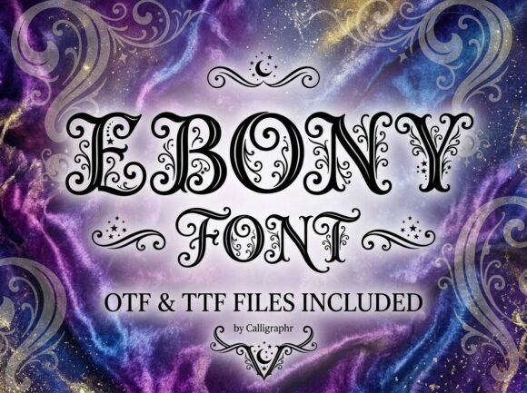 Ebony: A Font That Weaves Whimsy into Every Letterform