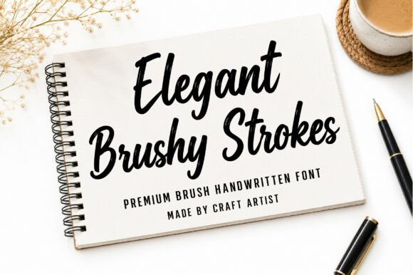 Elegant Brushy Strokes: Modern Handwritten Brush Font