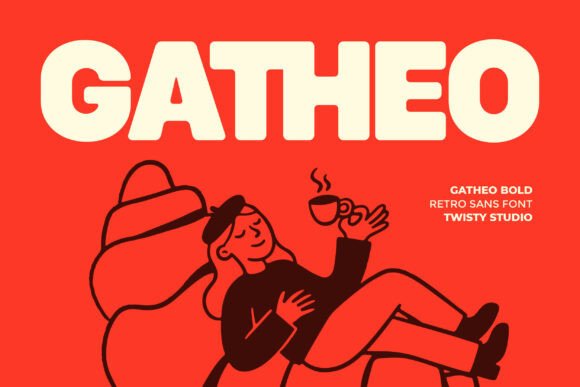Gatheo: A Bold Retro Sans Font with Modern Charm