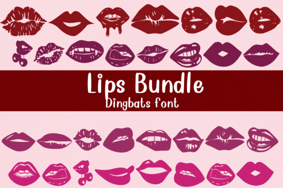 Lips Bundle: A Playful Font for Creative Designs