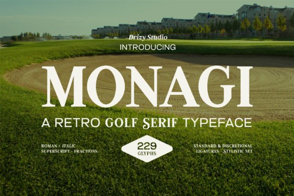 Monagi: A Timeless Serif for Elegant Golf Branding