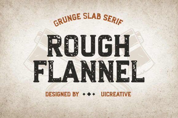 Rough Flannel: A Stylish Display Serif Font