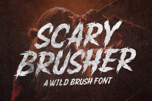 Scary Brusher: A Wild Brush Font for Bold Projects