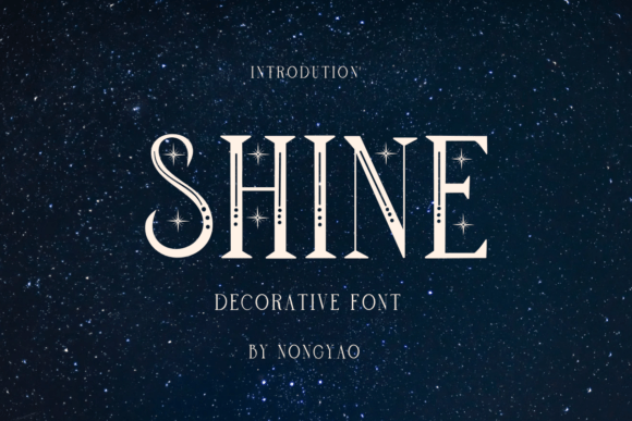 Shine: A Celestial Serif for Modern Luxury Design
