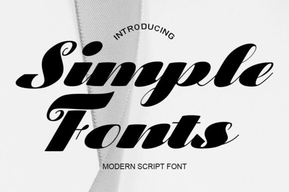 Simple Fonts: A Modern Script for Elegant Design Projects