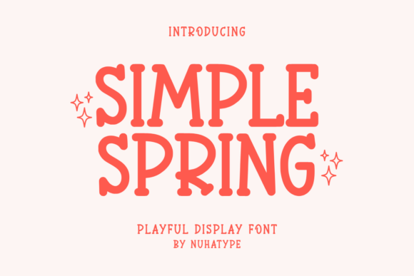 Simple Spring: Elegantly Minimalist Sans Serif Font