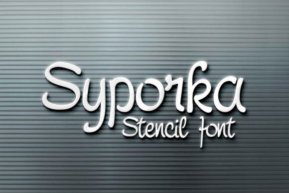 Syporka: A Stencil Font for Clean, Modern Craft Projects