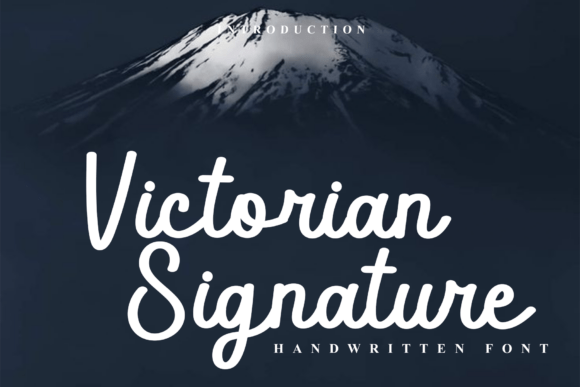 Victorian Signature: Elegant Handwritten Font for Timeless Design