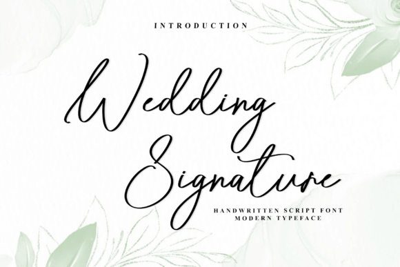 Wedding Signature: An Elegant Handwritten Script Font